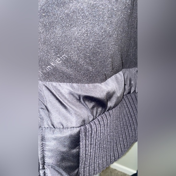 Calvin Klein Womens Black Quilted Faux Fur Puffer Vest Outerwear - Picture 11 of 16